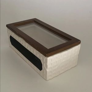 Threshold Stone Ware Home Decor Box White